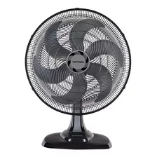 Ventilador De Mesa Turbo 50cm Com 6 Pás Oscilante Preto Ventisol 220v