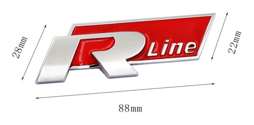 Insignia Emblema R Line Audi Vw Frontal Parilla Metalico Foto 5