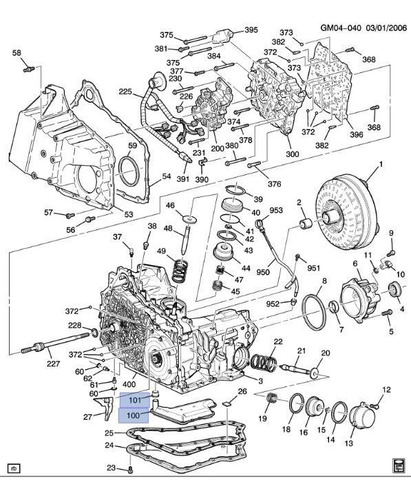 Filtro Transmision Automatica Pontiac Aztek V6 3.4l 2004 Foto 4