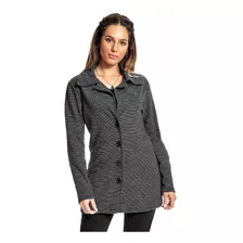 Jaqueta Casaco Feminino Moletom Stripe Flanelado P Ao Gg