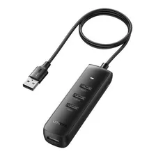 Hub Adaptador Ugreen Usb 3.0 Tipo A Macho 4 Em 1 1m Preto