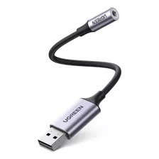 Ugreen Tarjeta De Audio Externa Usb-a/ 1 Jack 3.5mm 4 Polos