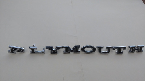 Emblema Letras Leyenda Plymouth  Barracuda 1964-69 Foto 3