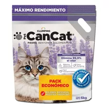 Piedras Para Gatos Bentonita Lavanda Cancat 6kg