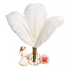 Plumas De Avestruz De Calidad 25-30cm Decoración 10pcs