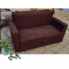 Sillon Sofa Cama 2 Plazas Economico Reforzado Colores Varios