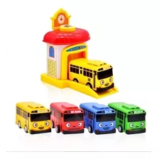 4 Unidades/set De Juguete The Little Bus Baby Garage Toy Bri