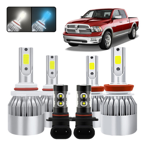 Kit De Focos Led 9005 H11 9145 Para Dodge Ram 2016-2018