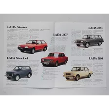 Lada Niva Laika Samara 2105 2104 2107 - Folder Catálogo 