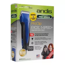 Maquina Andis Proclip Excel 5 Velocidades, Azul, Profesional