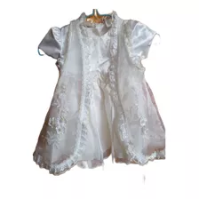 Vestido Blanco Kid Collection Talla 23 Meses. Ideal Bautizo