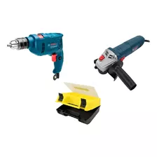 Combo Bosch Amoladora 700w + Taladro 13mm 550w + Maletin Org