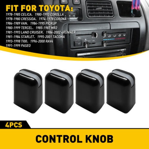 For 1984-1989 Toyota Van Radio Volume Control Knob Black  Mb Foto 9