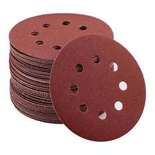 10pçs Disco Lixa 225mm Velcro #150 Teto Parede 8 Furos