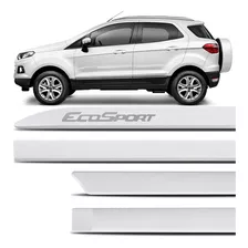 Jogo Friso Lateral Ford Ecosport 2013 A 2019 Branco Ártico