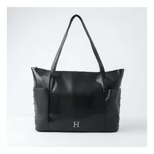 Cartera Hombro Cascais Negro De Eco Cuero Humana