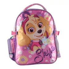 Mochila Y Lonchera Paw Patrol Skye - Intek Color Rosa Diseño De La Tela Liso