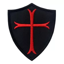 Escudo De Cruz De Caballeros Templarios Parche De Ganch...