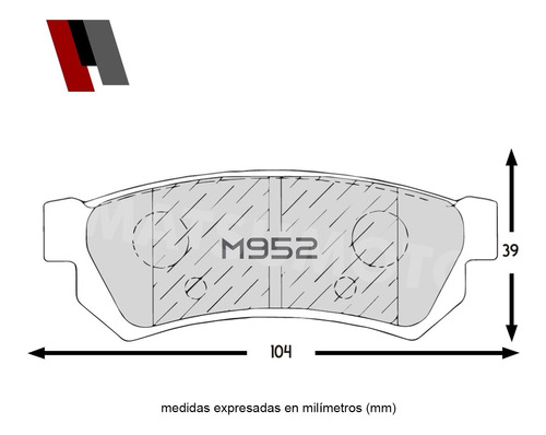 Pastilla De Freno Cermica Trasera Chevrolet Optra  2009-14 Foto 3