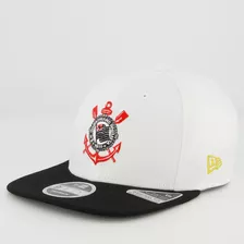 Boné New Era Corinthians Escudo 950 Branco E Preto