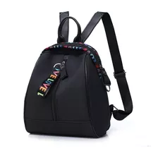 Mochila De Moda Para Mujer, Bolso Negro