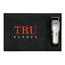 Tru Barber Organizer Mat Alfombra Barbero Negro Y Rojo Chica