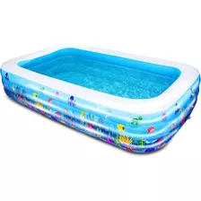 Piscina Inflable Familar 3 Niveles Alta Calidad Adultos Niño