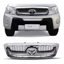 Grade Hilux Sr Srv 2009 2010 2011 - Friso Cromado + Emblema