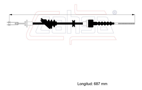 Cable Embrague Para Kia Pride 1.6l 1993 Foto 2