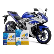 Moura Bateria De Moto Yamaha Yzf R3 Abs 6ah 2016 A 2019