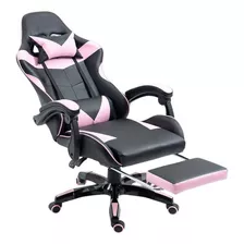 Cadeira Gamer Prizi Canvas - Rosa