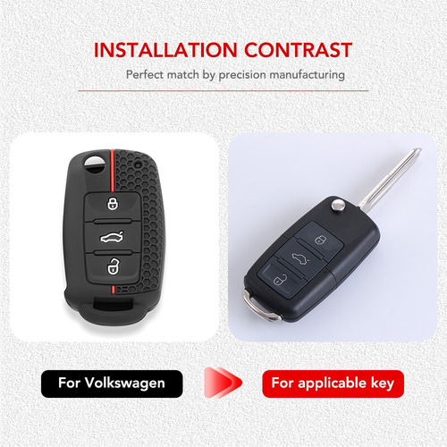 Funda De Silicona Protector Llave Volkswagen Skoda Seat Vw Foto 6