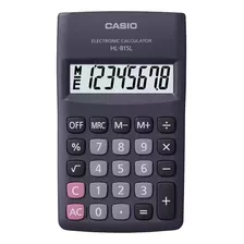Calculadora De Bolso Vertical Com Visor De 8 Dígitos Preta