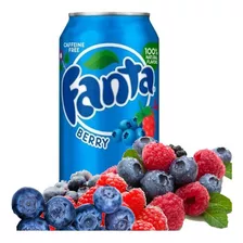 Refrigerantes Importados Dos Eua - Fanta Blueberry - 1 Lata