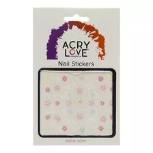 Acrylove - Nail Stickers Clorores Flores Y Figuras