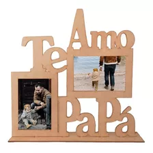 3pz Portaretrato Te Amo Papá 2fotos Mdf En 3mm