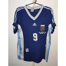 Camiseta Seleccion Argentina Wc1998 adidas Azul Batistuta