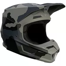 Casco Moto Fox V1 Trev Negro Camo Talla S