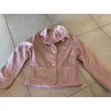 Blazer, Saco O Chaqueta De Pana Rosa Talle L Muy Buena