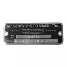 Plaqueta Motor Mercedes Da Toyota Bandeirante C Grav Baixo R