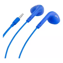 Audífonos Alambricos En Color Azul, Marca Mitzu, Con Estuche