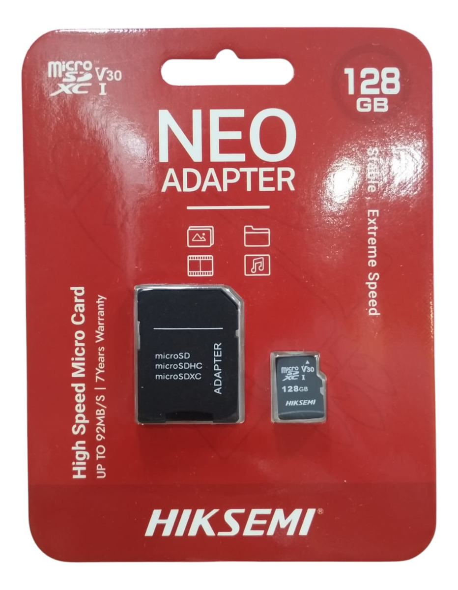 Memoria Microsd 128gb Neo Hiksemi C/adaptad C10 - Pack X5u.