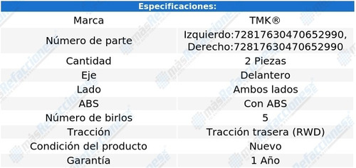 Par De Mazas Delanteras Tracker L4 2.0l De 2005 A 2008 Tmk Foto 2