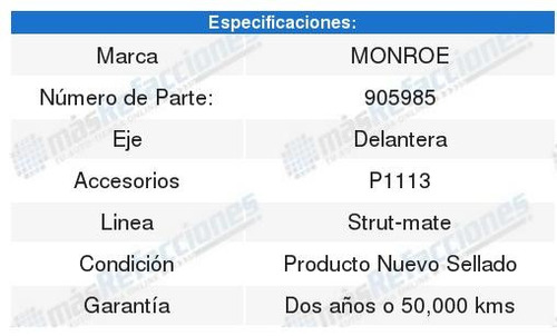 2 Bases De Amortiguador Monroe Strut-mate 350z 03 A 05 Foto 2