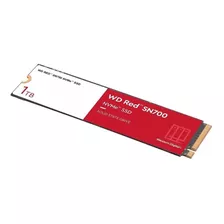 Ssd Wd Red Sn700 1tb M.2 Nvme Leituras 3430mb/s Wds100t1r0c