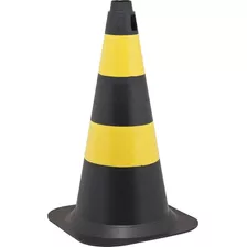 Cone De Sinalização Vonder 50cm - Preto/amarelo