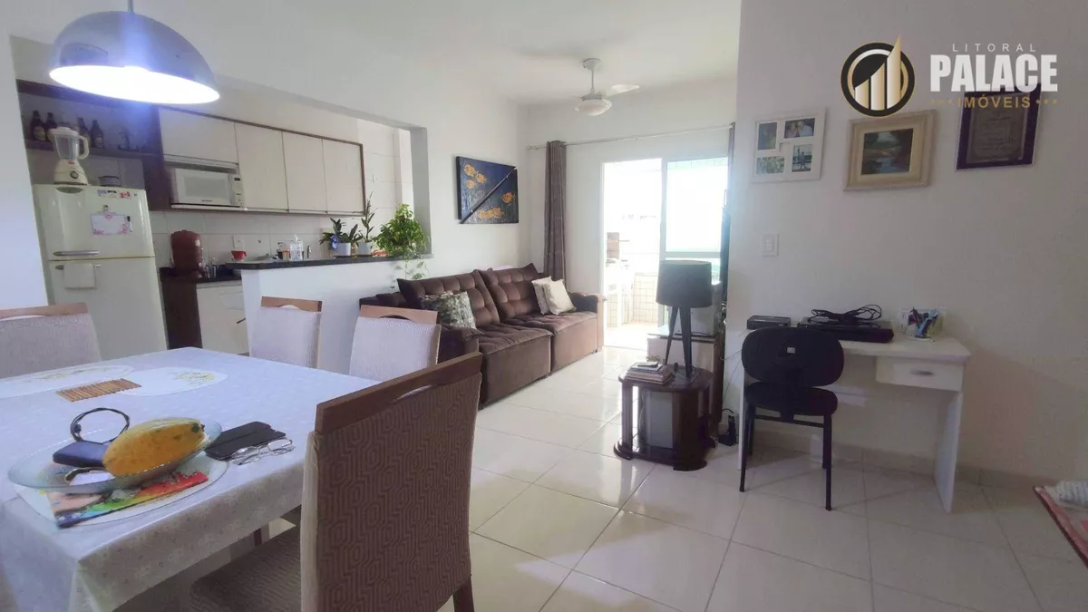 Apartamento Com 2 Dormitórios À Venda, 74 M² Por R$ 395.000,00 - Vila Guilhermina - Praia Grande/sp - Ap1848