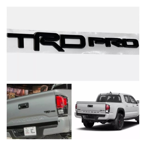 Emblema Trd Pro Toyota Tacoma Trd Pro Excelente Calidad Foto 4