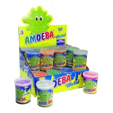 Kit 6 Amoeba Metalizada Massinha Geléia De Brincar Original