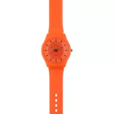 Reloj De Mujer Extra Liviano Color Naranja Marca Status S23g